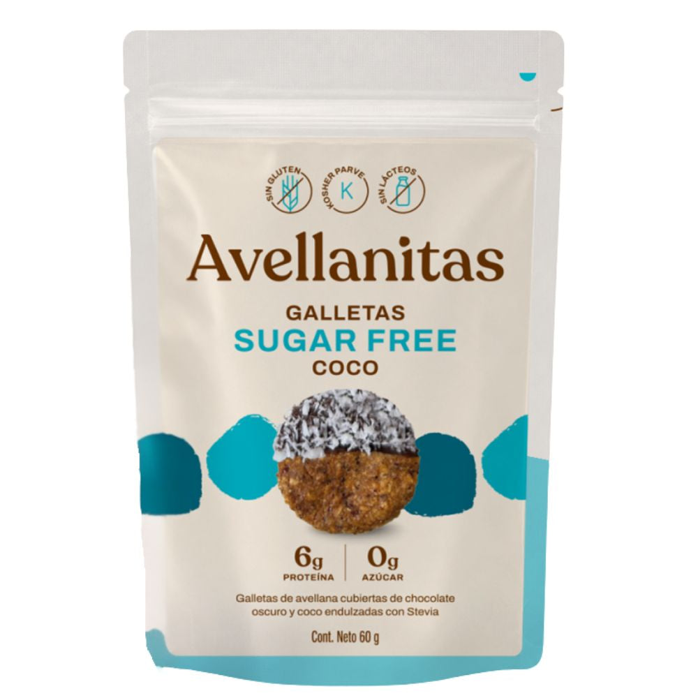 Galletas Avellanitas Crispy Cookies Coconut Sugar Free 24 Und