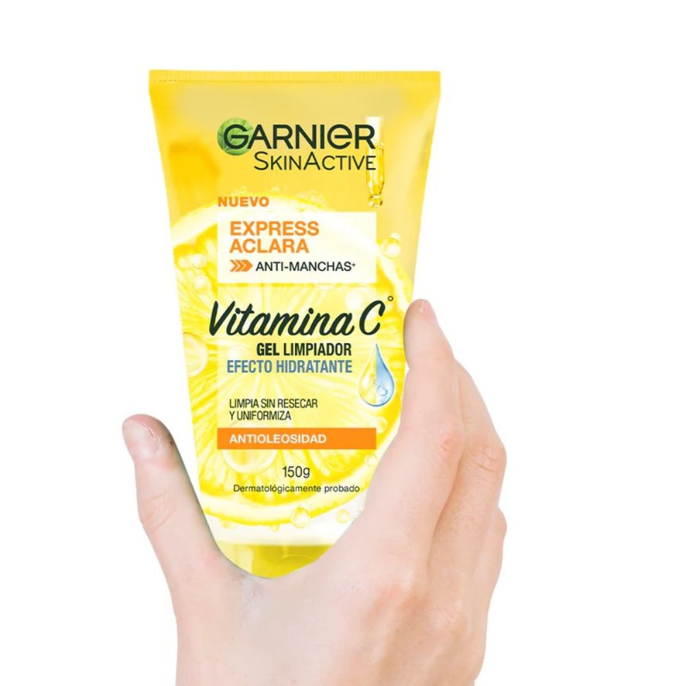 Garnier Gel Aclarante Limpiador Skinative Vitamina C 150ml