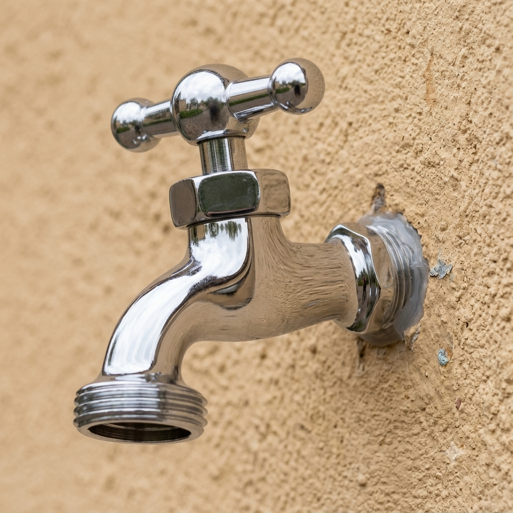 Q7 Aqua-Q Llave Para Jardín Pesada De Zinc De 1/2