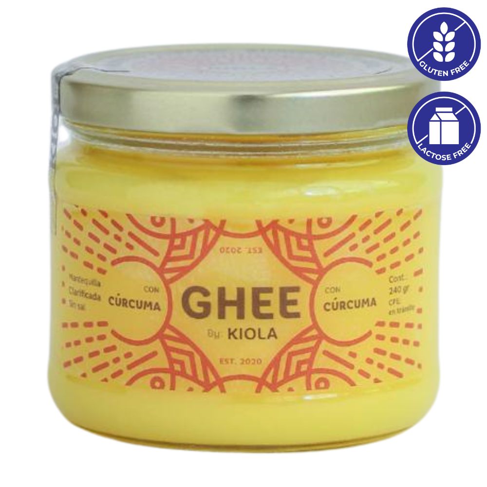 Ghee By Kiola Mantequilla Clarificada Con Curcuma 240gr