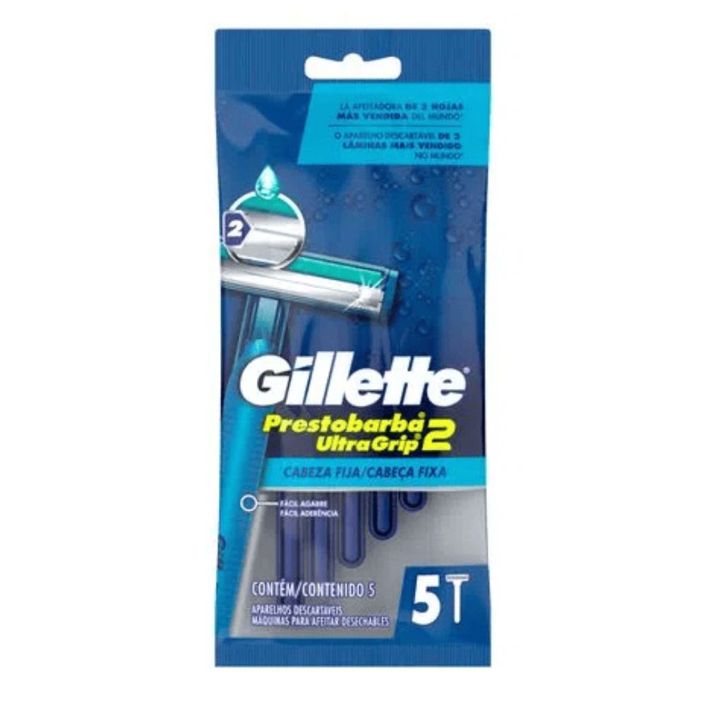 Afeitadora Desechable Gillette Ultra Grip 2 5Und