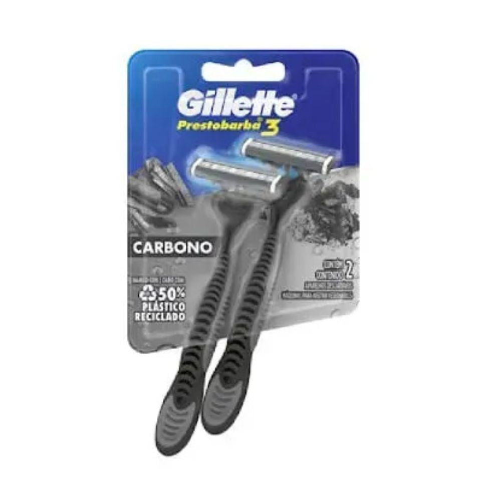 Gillette Maquina Para Afeitar PB3 Carbono 2 Und