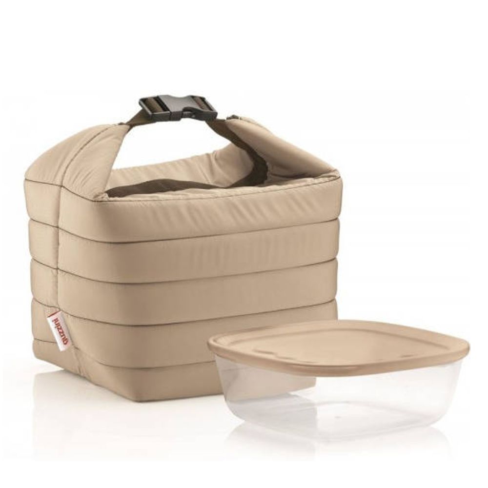 Guzzini Bolsa Térmica Con Recipiente Hermético Pequeña Beige Matte