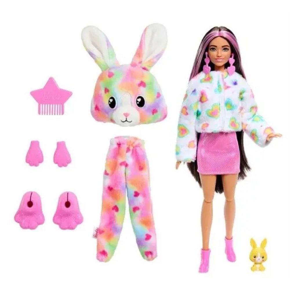 Barbie Cutie Reveal 10 Surprises Pet Inside Conejo