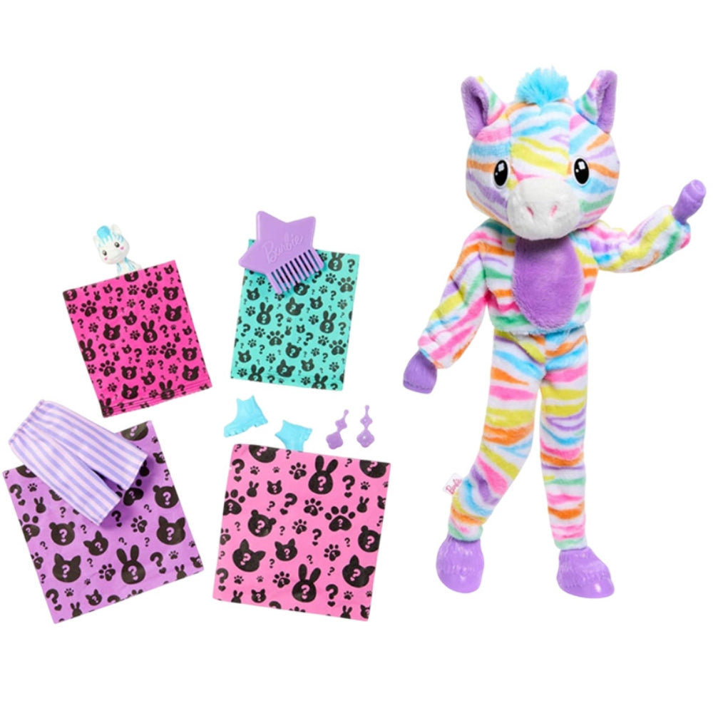 Barbie Cutie Reveal 10 Surprises Pet Inside Cebra