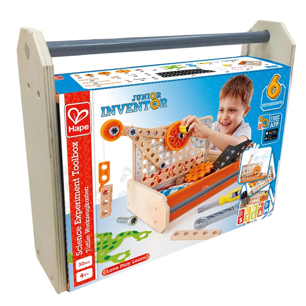 Hape Sciense Experiment Toolbox 32 piezas 4+