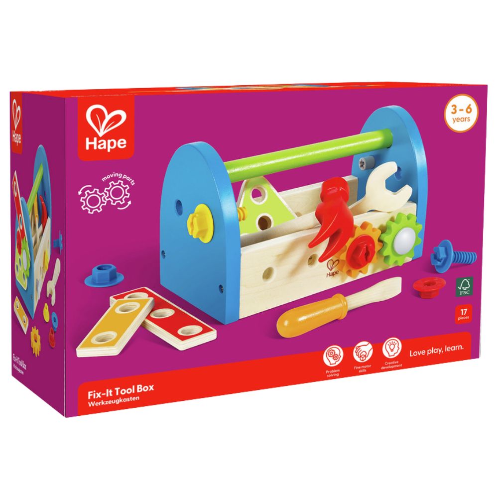 Hape Fix-It Toll Box 17 Pieces 3+