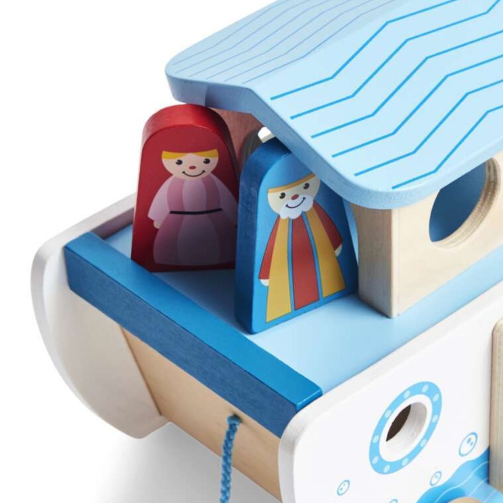 Hape Pull Along Noah's Ark 17 piezas 1-3 años