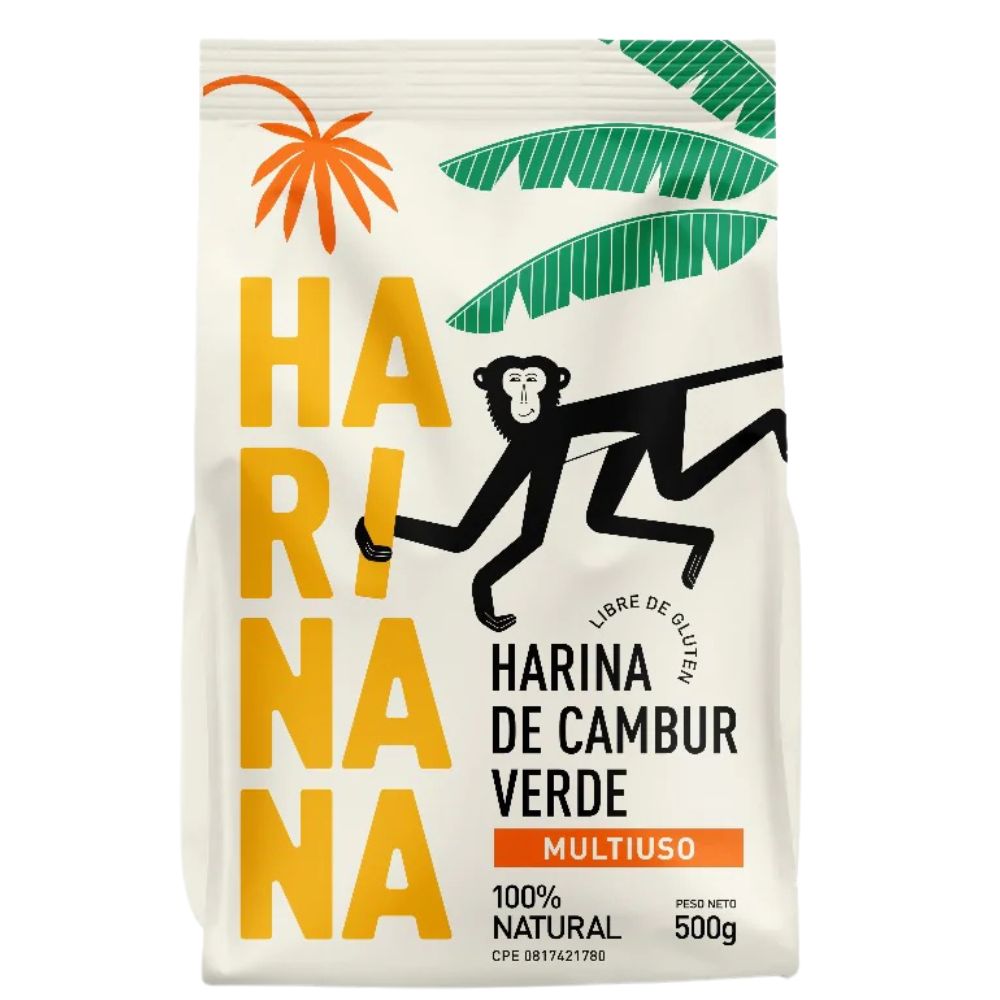 Harina de Cambur Verde Harinana 100% Natural 500gr