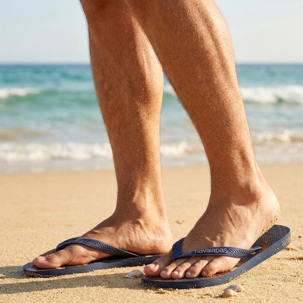 Havaianas Sandalias Para Caballeros Top Camu Dark Brown