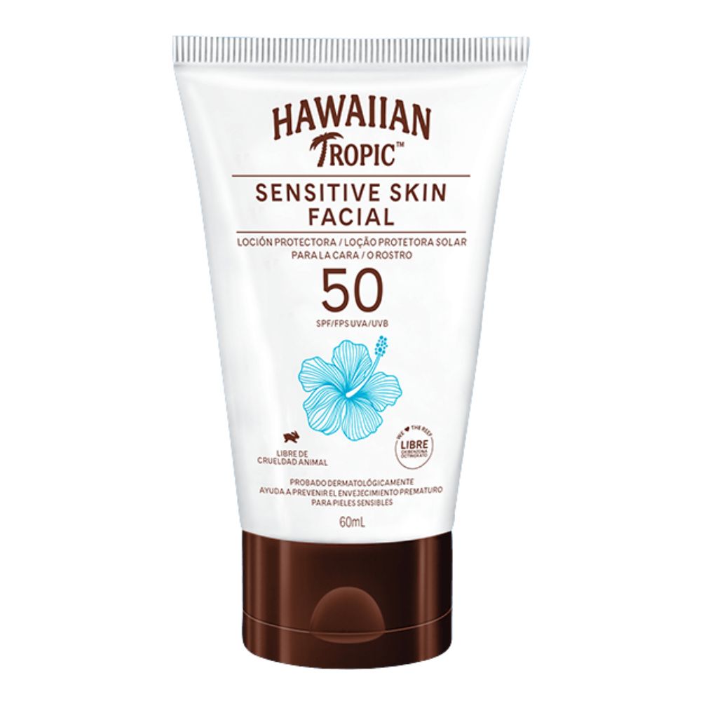 Hawaiian Tropic Protector Solar Sensitive Skin Facial SPF50+ 60ml