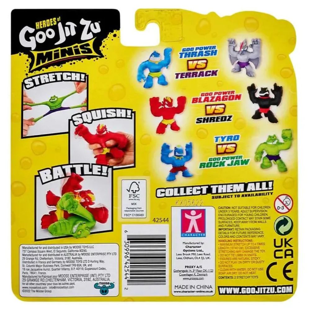 Heroes Of Goo Jit Zu Minis Blazagon Vs Shredz 6cm 4+