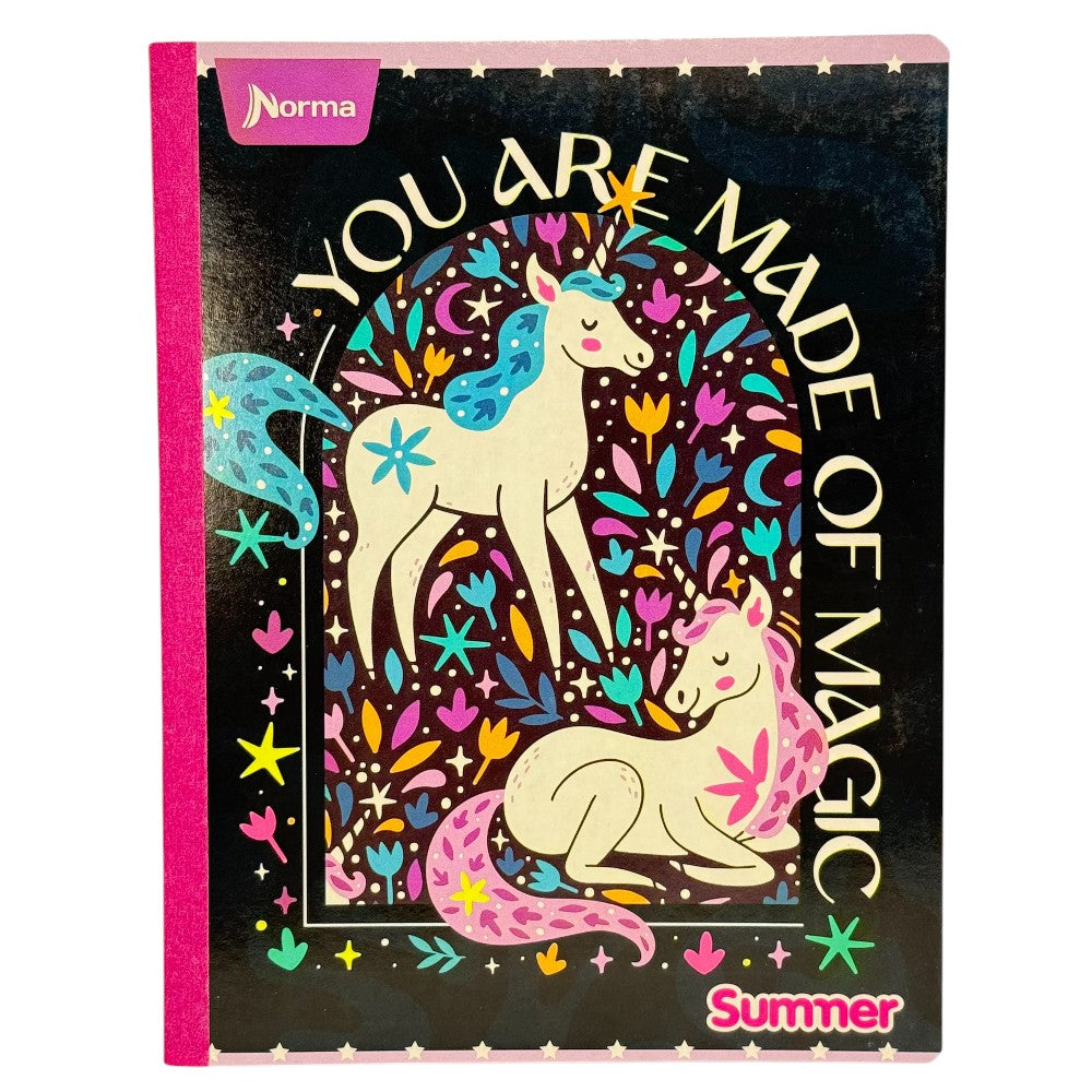 Norma Cuaderno Cosido Linea 100 Hojas Con Stickers Diseño You Are Made Of Magic