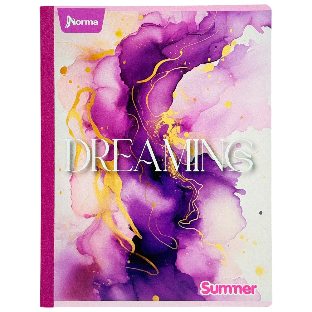 Norma Cuaderno Cosido Linea 100 Hojas Con Stickers Diseño Dreaming