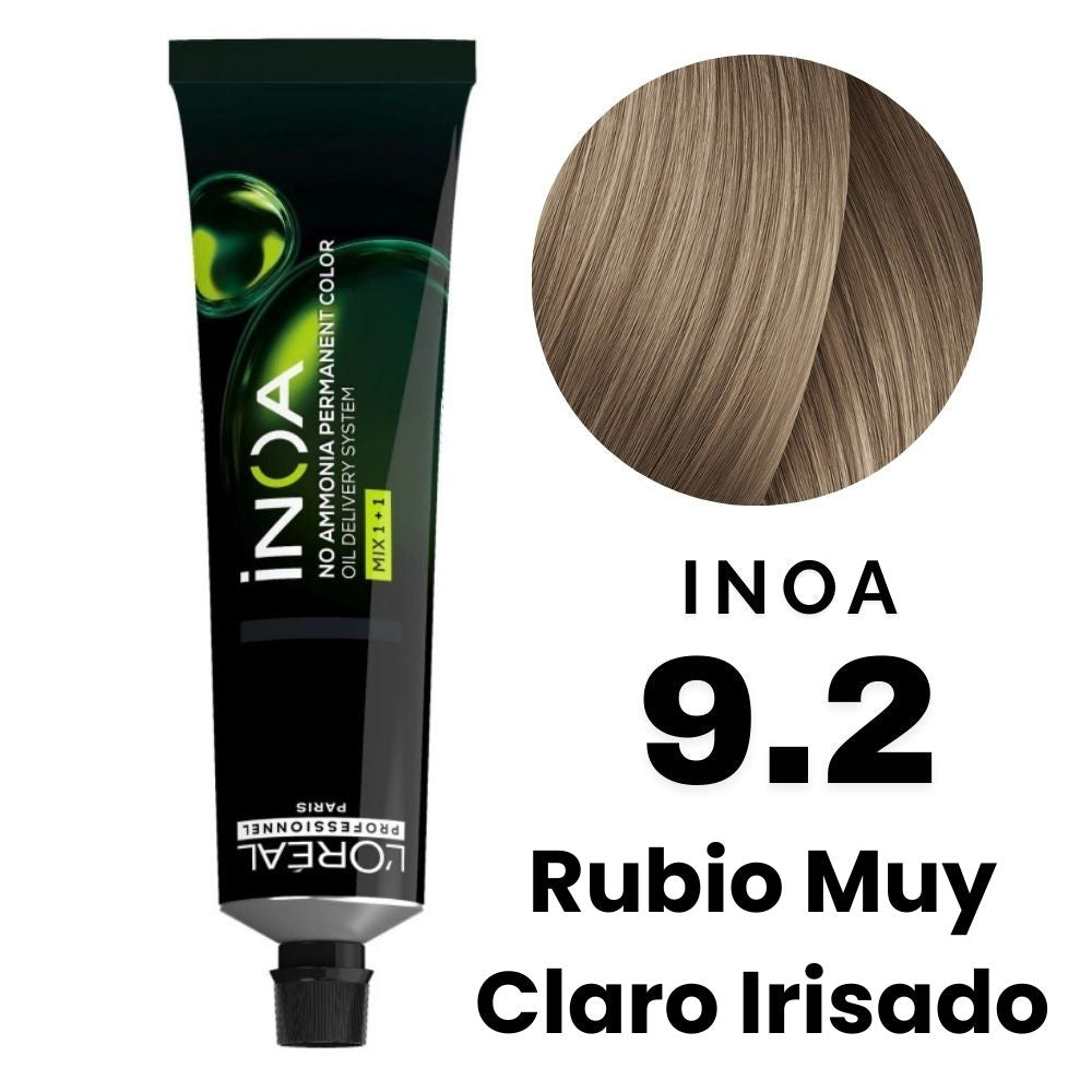L'Oreal Tinte Inoa Profesional Nro.9.2 Rubio Muy Claro Irisado 60gr