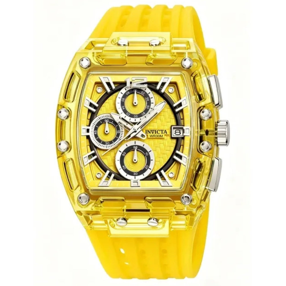 Invicta S1 Rally 70798 Reloj Para Caballeros Amarillo 42mm