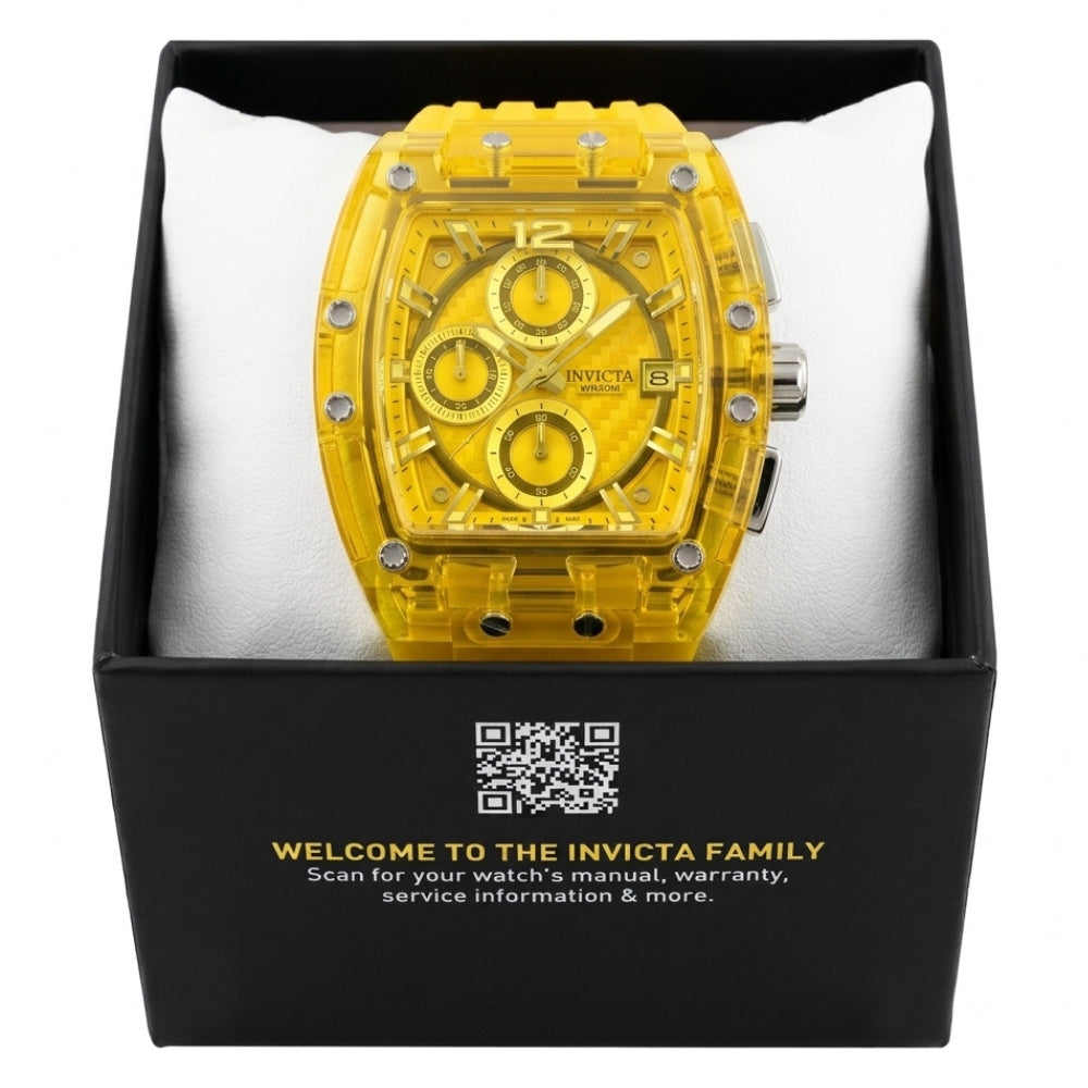 Invicta S1 Rally 70798 Reloj Para Caballeros Amarillo 42mm