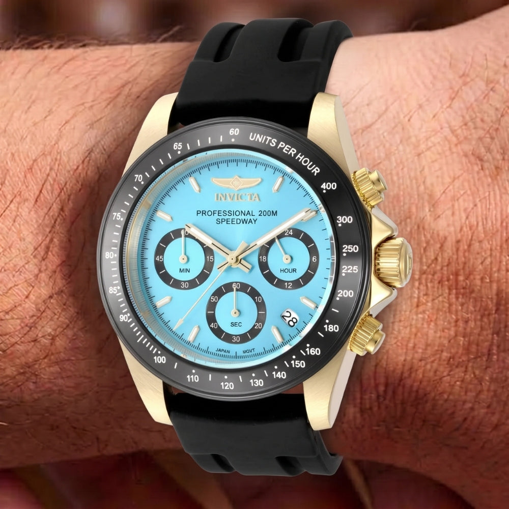 Invicta Speedway 50491 Reloj Para Caballeros Esfera Azul Claro 39.5mm