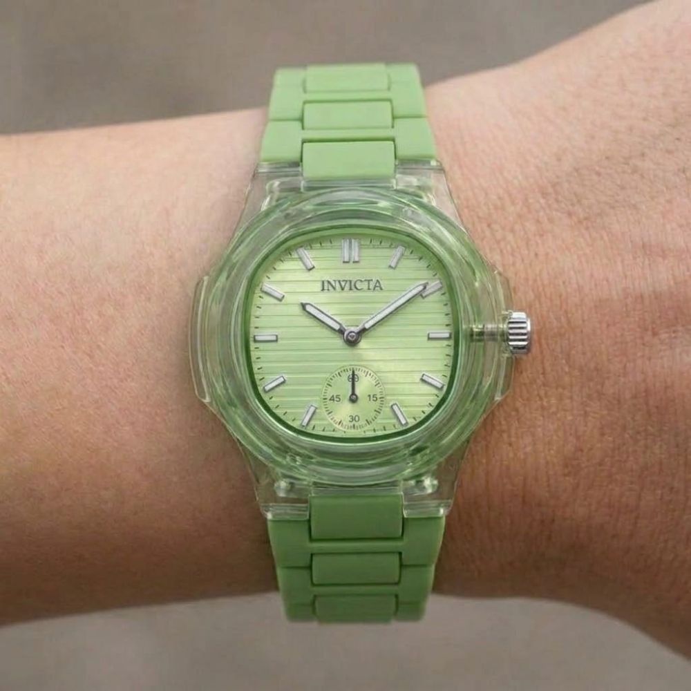 Invicta Celestial 70401 Reloj Para Damas Verde Transparente 34.8mm