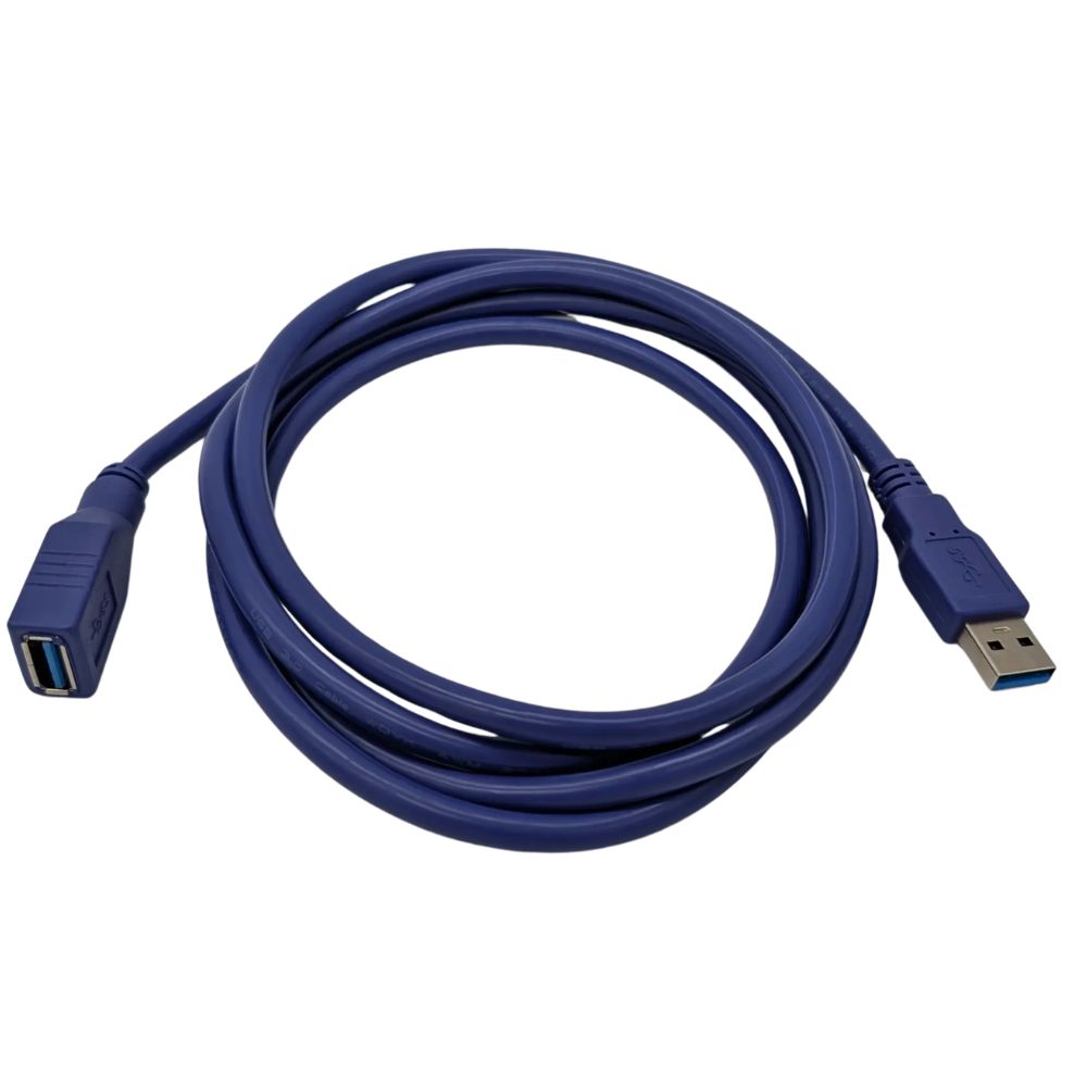 Jemip Cable Office USB Macho A USB Hembra Color Azul 1.8MT