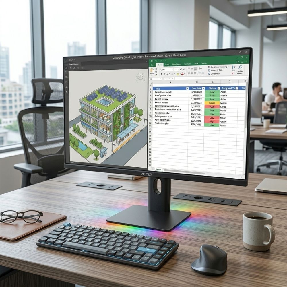 Jemip Monitor 27″ Office Omega Prime Pro 4k Color Negro