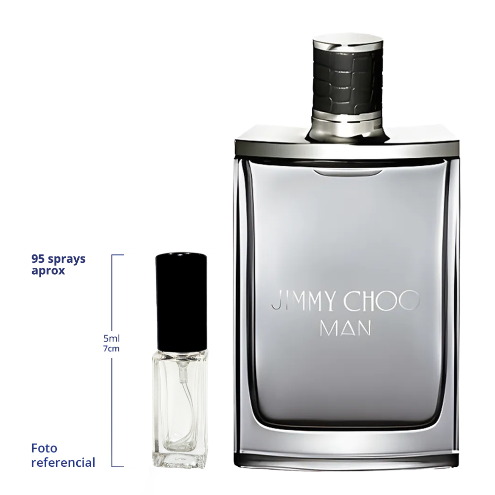 Jimmy Choo Man Decant Travel Size 5ml y 10ml de 75 a 150 Sprays Aprox Eau De Toilette For Men