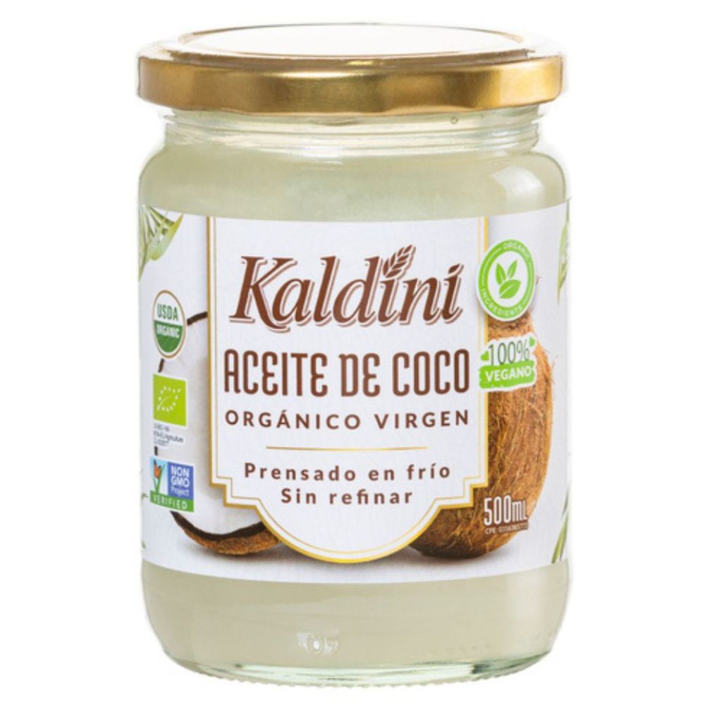 Kaldini Aceite De Coco Organico y Virgen 500 ml