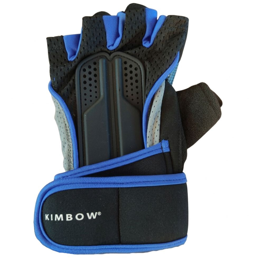 Kimbow Guantes Para Entrenamiento Cortos Negros Y Azul