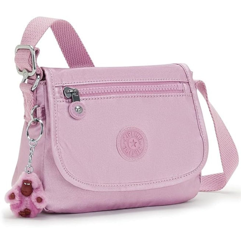 Kipling Cartera Sabían Berry Glow Metallic
