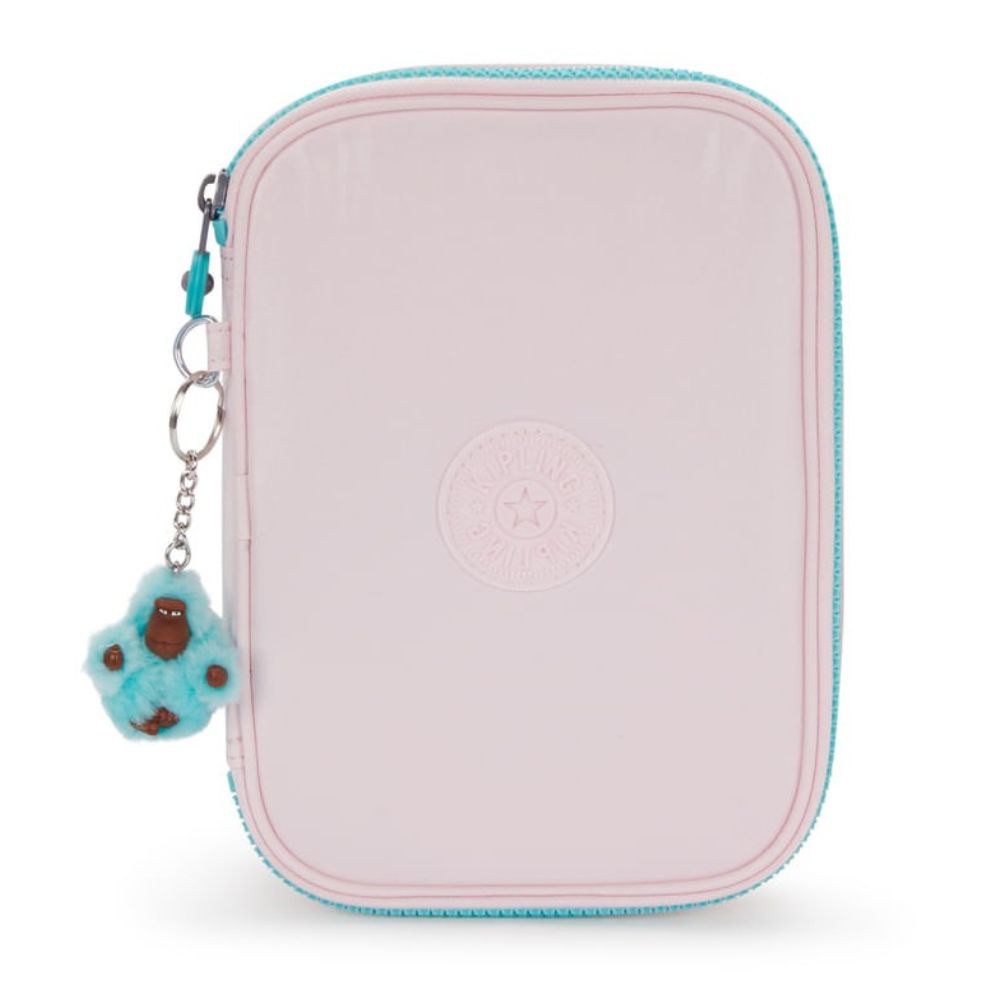 Kipling Cartuchera 100 Pens Sea Pink Met
