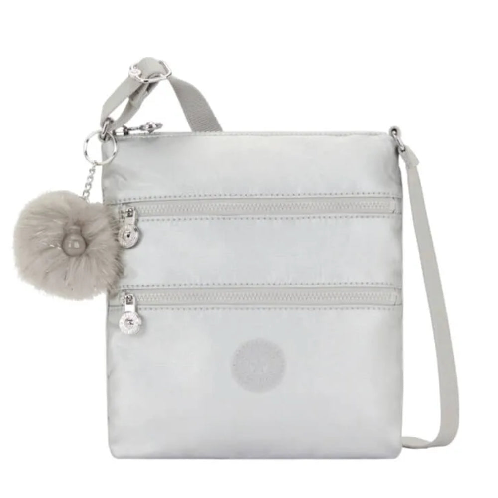 Kipling Keiko Crossbody Bag Platinum Metallic