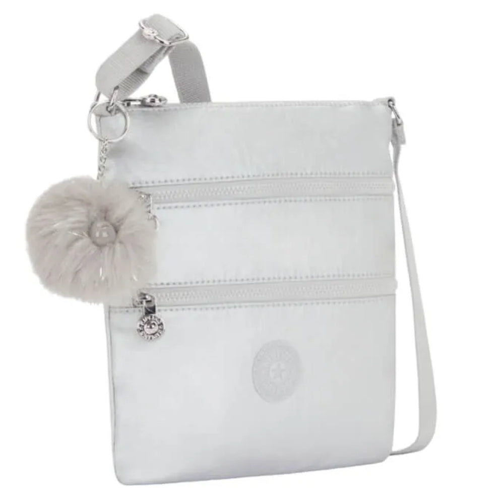 Kipling Keiko Crossbody Bag Platinum Metallic