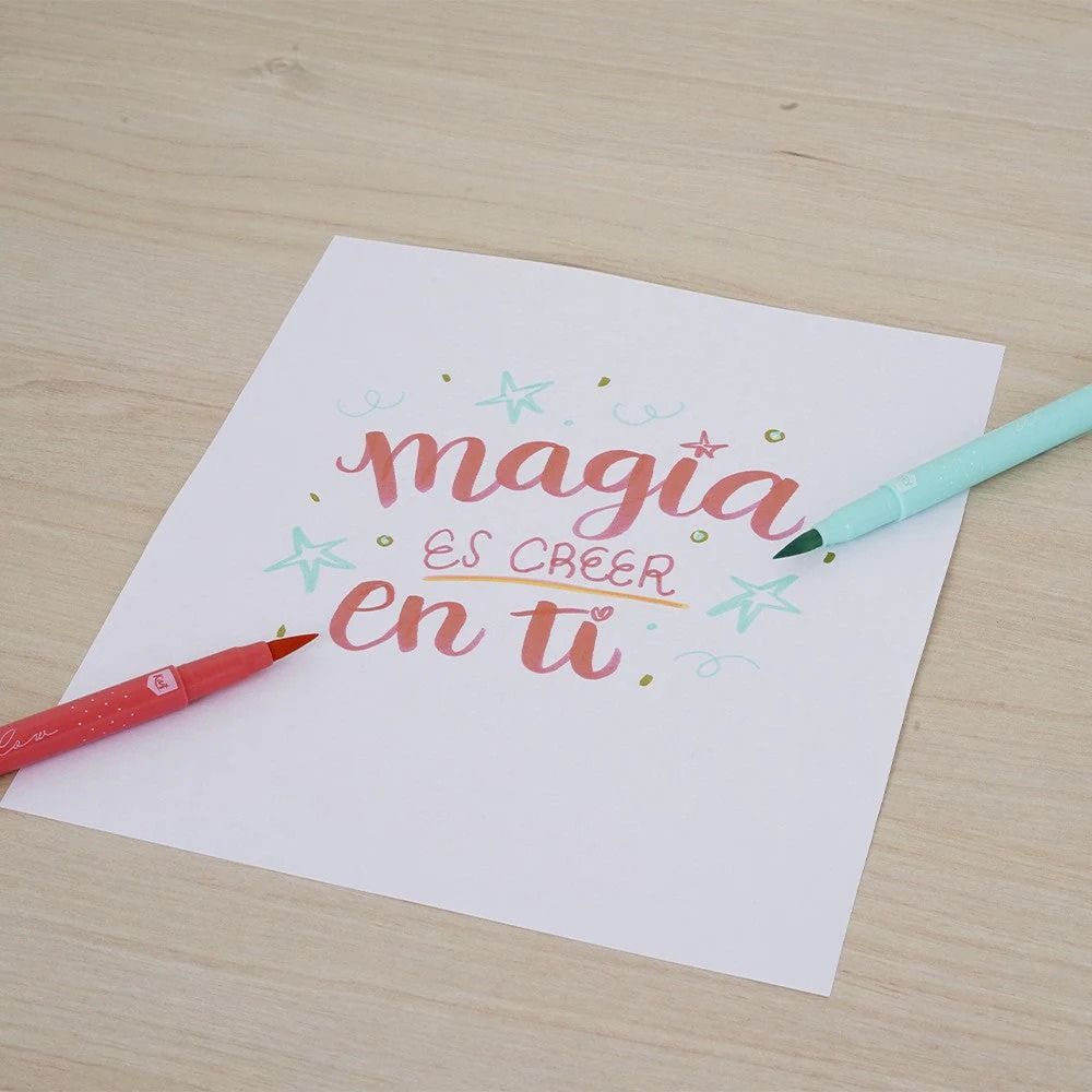 Kiut Kit De Lettering Cartilla+30 Marcadores
