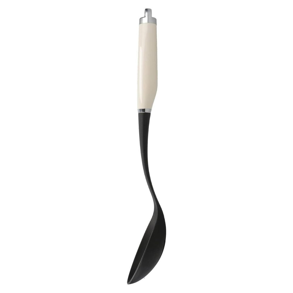 KitchenAid Cuchara Ranurada Antiadherente Con Argolla Crema