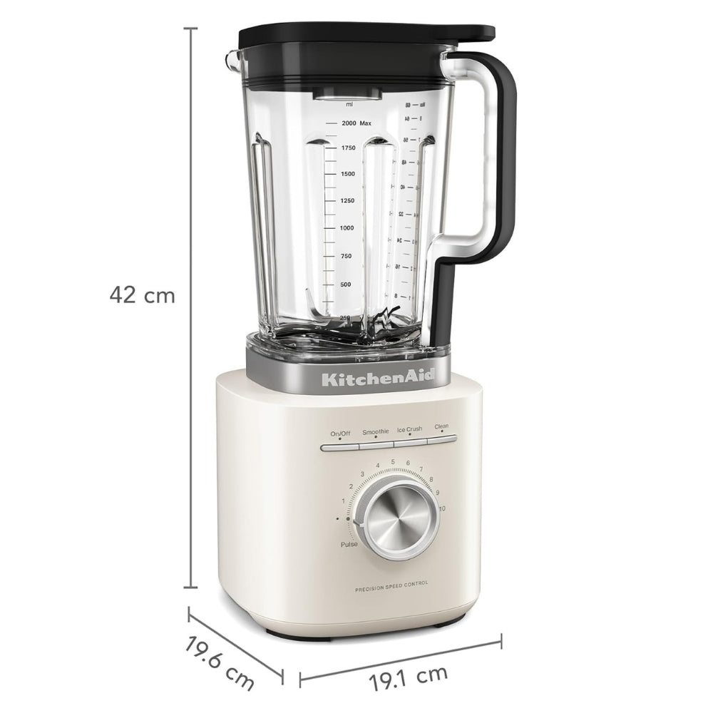 KitchenAid Licuadora 10 Velocidades Pure Power Porcelain White 2L