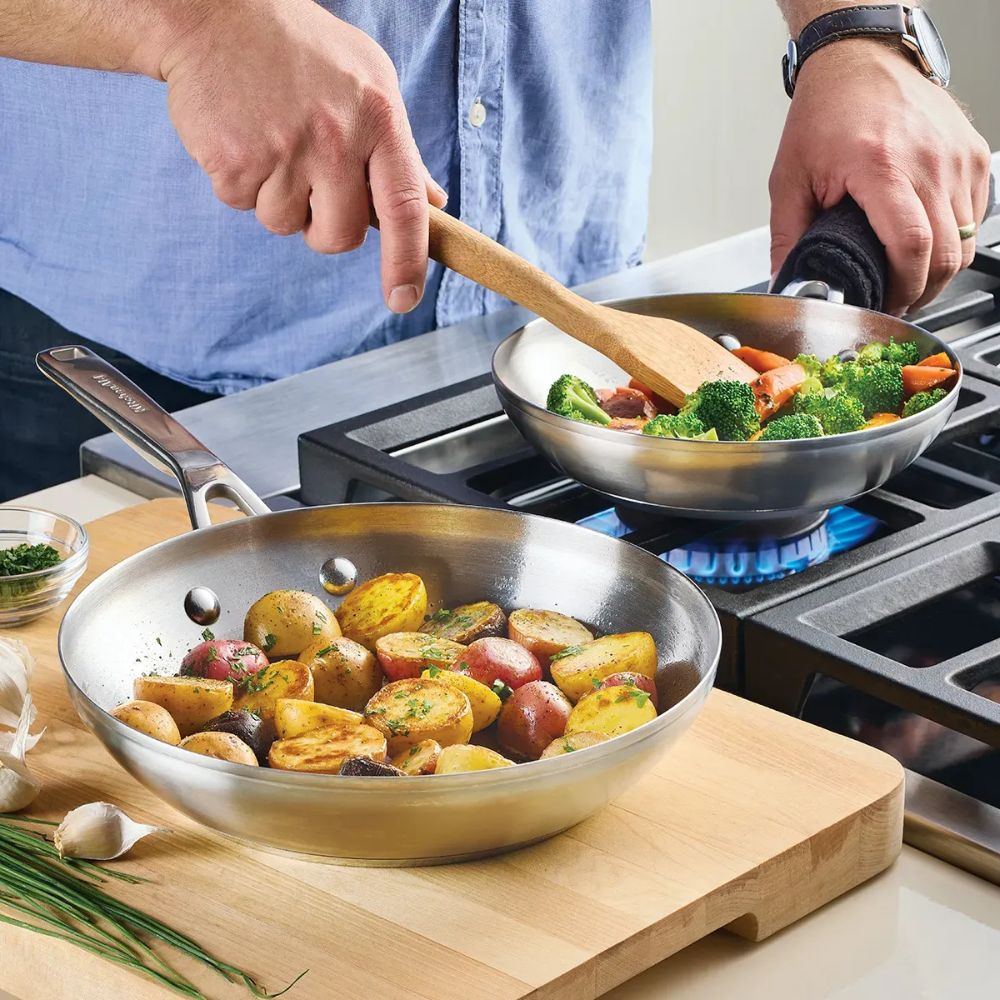 KitchenAid Set De Sartenes De Inducción Acero Inoxidable 2Pzs
