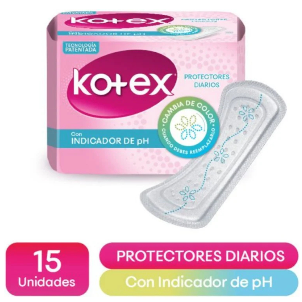 Kotex Protectores Diarios Con Indicador de PH 15und