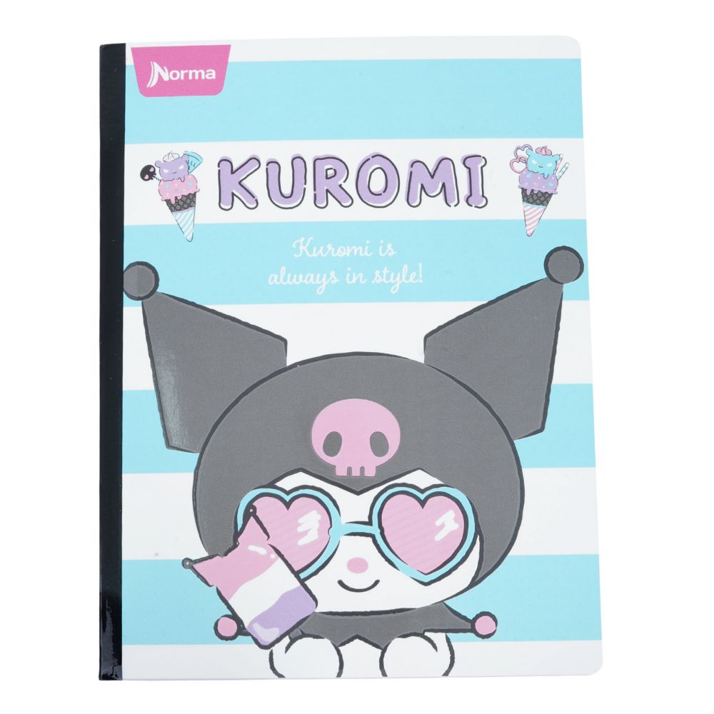 Norma Cuaderno Kuromi Cuadriculado Cosido 100 Hojas Diseño Sunglasses