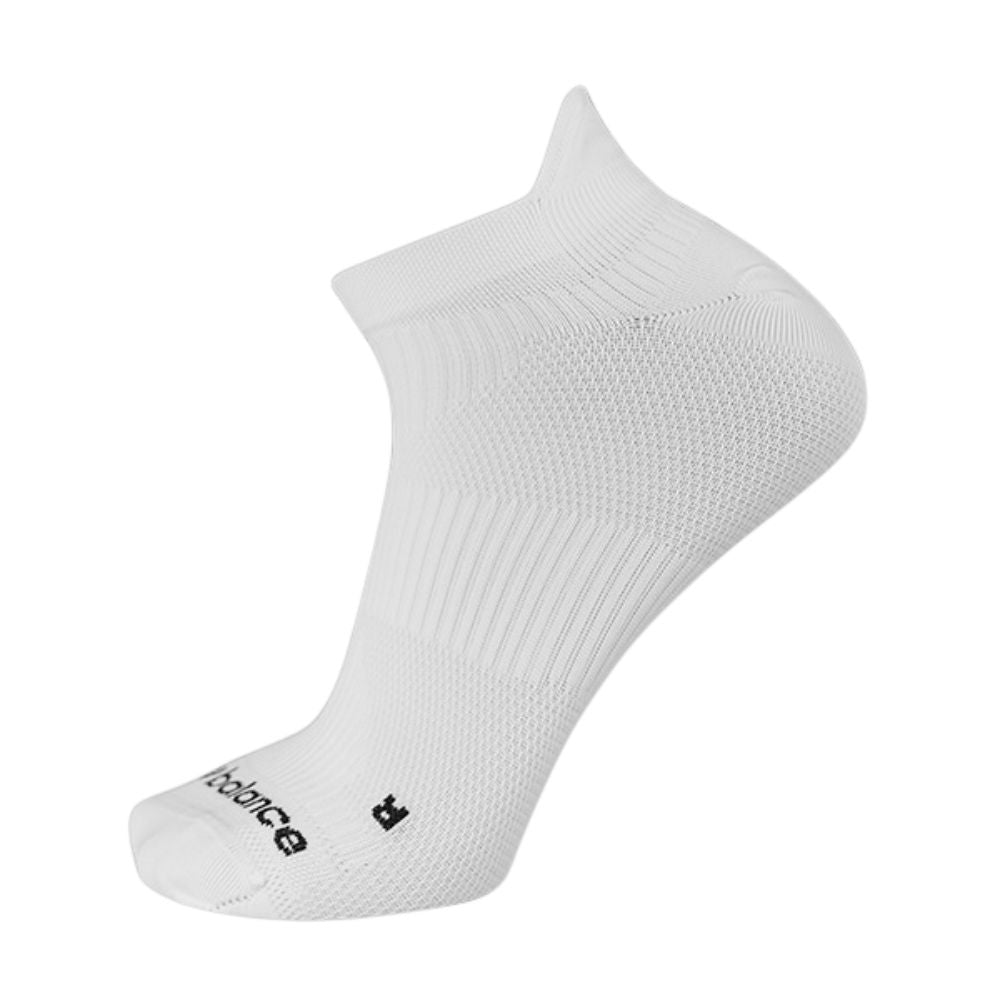 New Balance Media Corta Run Flat Knit No Show Blanco 1 Par