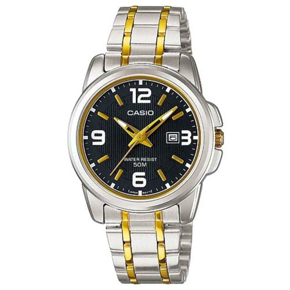 Casio Reloj Casual Correa De Acero Inoxidable Para Dama Silver & Gold