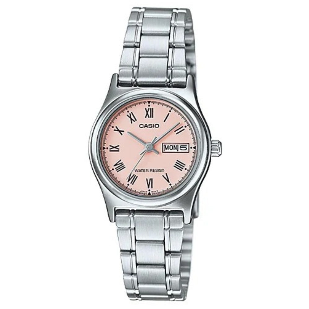 Casio Reloj Casual Correa De Acero Inoxidable Para Dama Rose