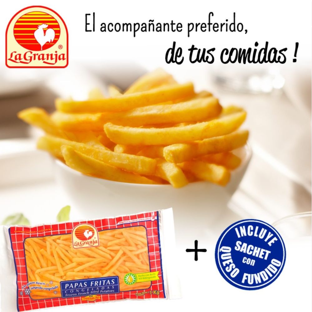 La Granja Papas Fritas Congeladas 1kg