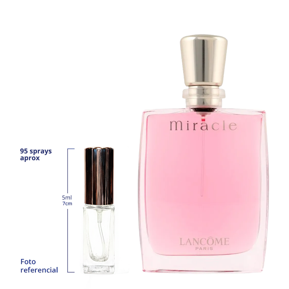 Lancome Miracle Dream Decant Travel Size 10ml 95 a 150 Sprays Aprox Eau De Parfum For Woman