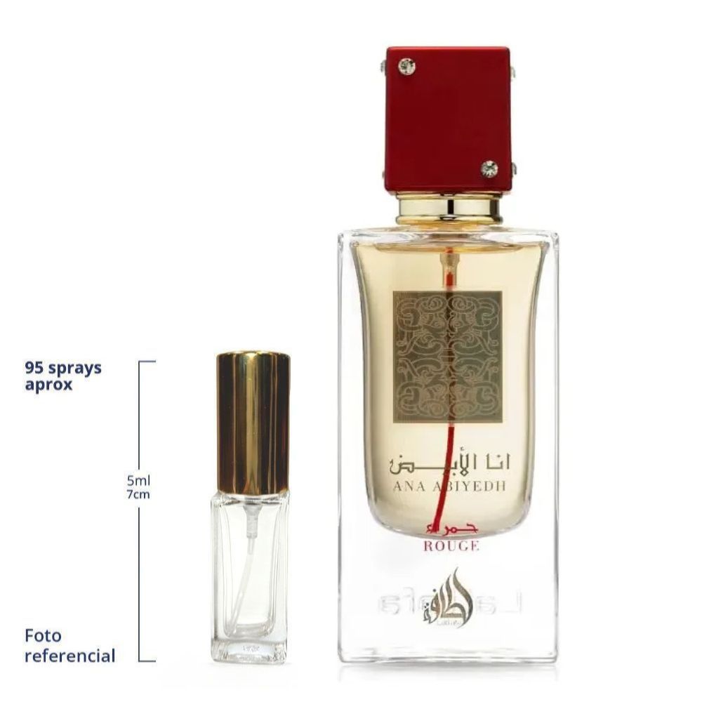 Lattafa Ana Abiyedh Rouge Decant Travel Size Eau De Parfum Unisex