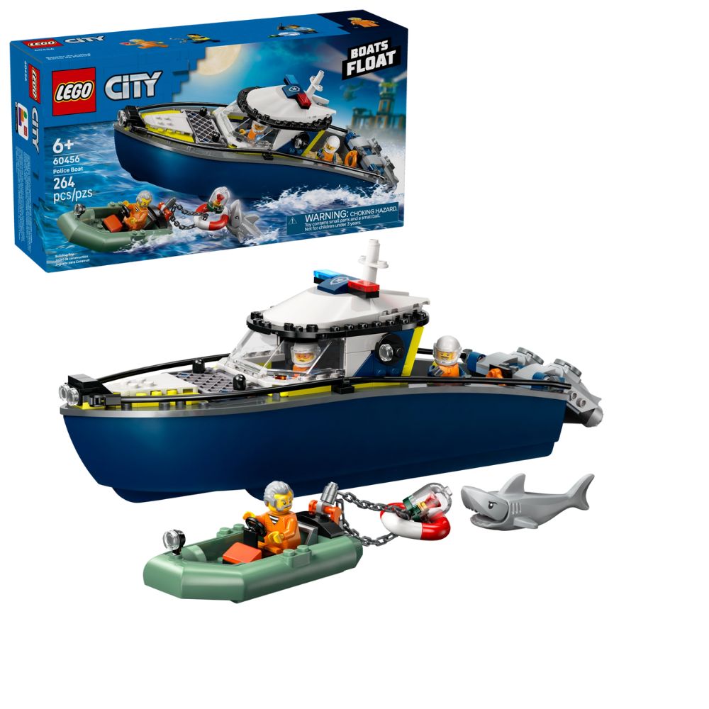 Lego City Police Boat 264 Pzs 6+