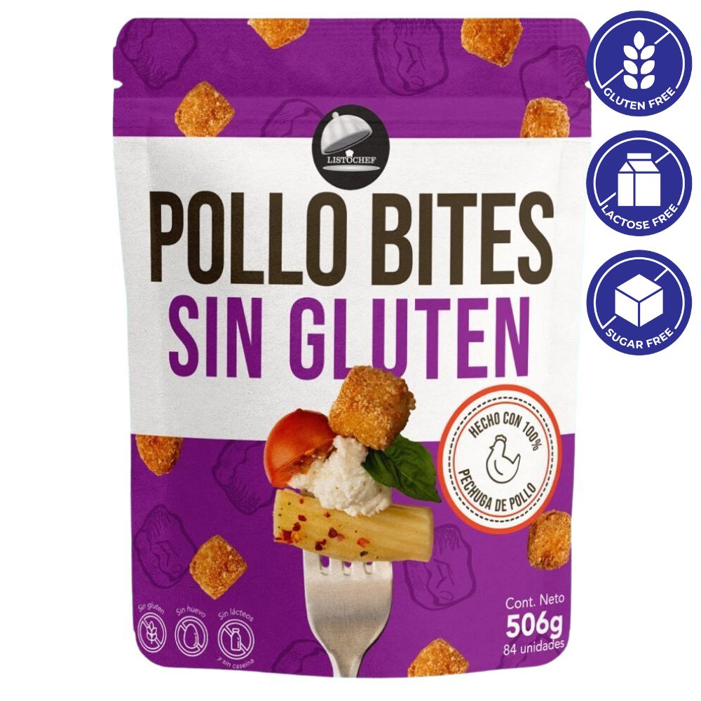 Listochef Pollo Bites Sin Gluten 506gr