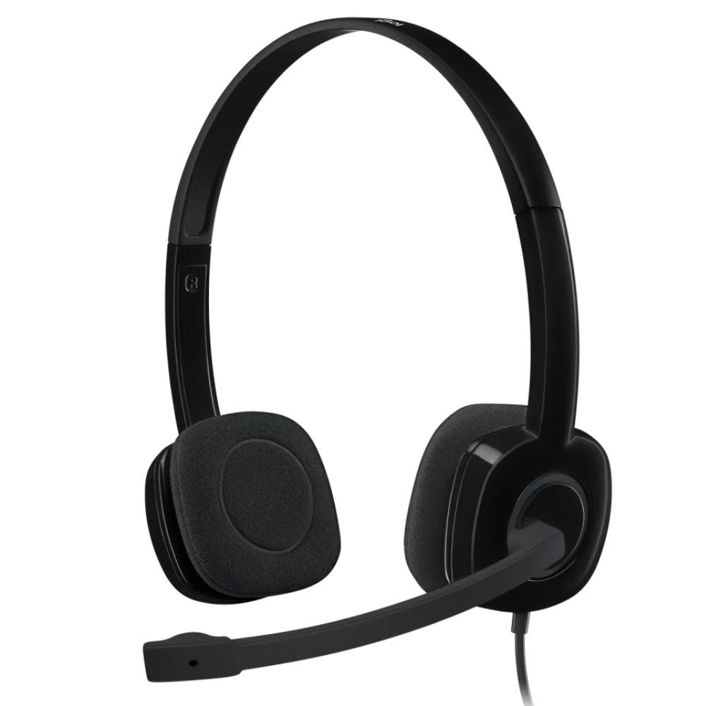 Logitech Audifonos Estereo Con Microfono Para Computadoras H151 Color Negro