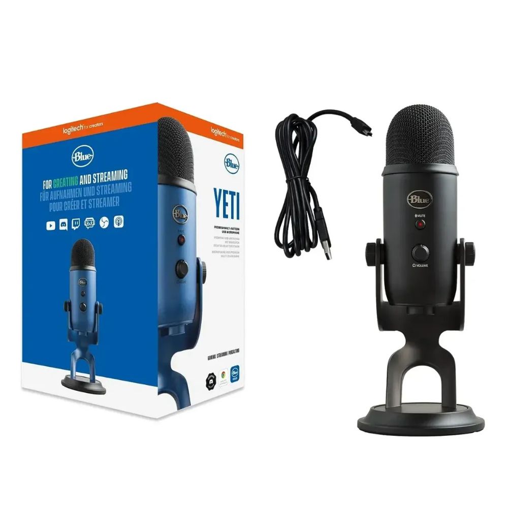 Logitech Micrófono Yeti Blue Voice USB Black
