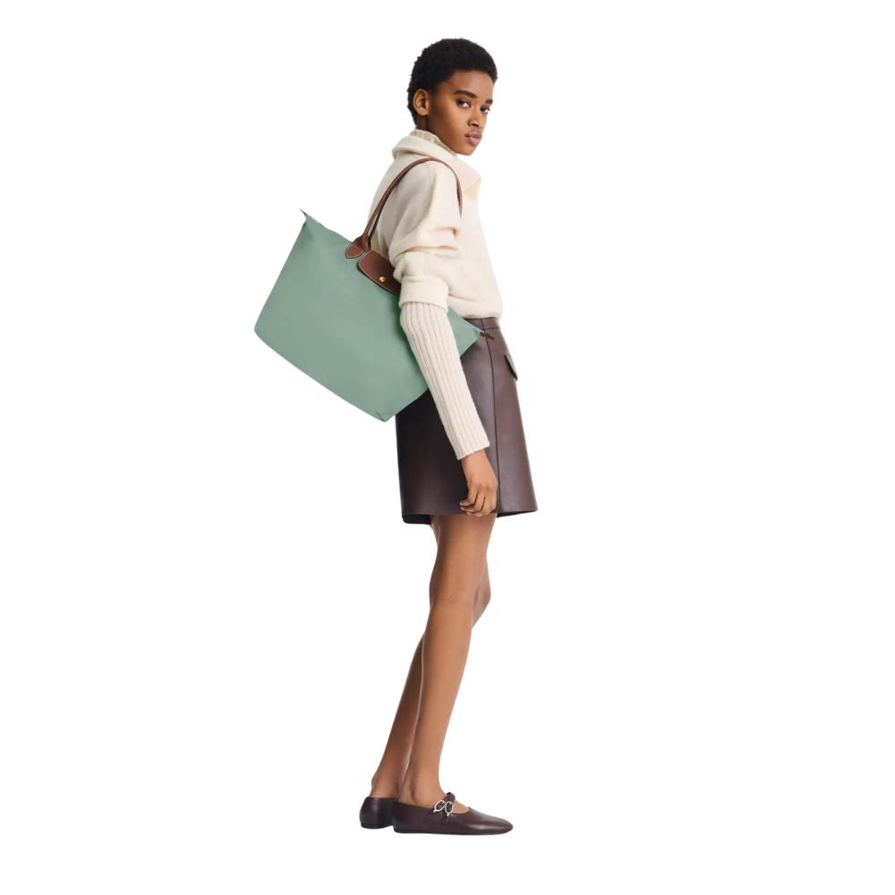 Longchamp Cartera Le Pliage Shoulder Bag Large Color Celadon