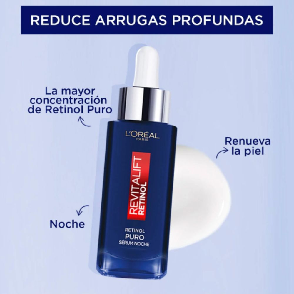 Loreal Serum de Noche Revitalift Retinol Puro 30ml